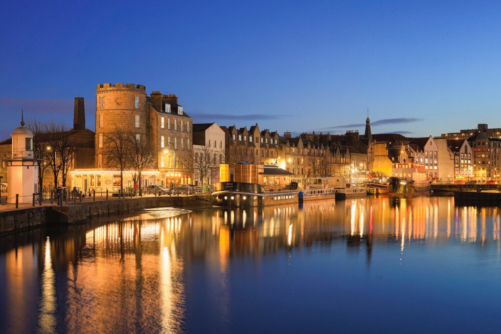 Leith Shore at twilight
