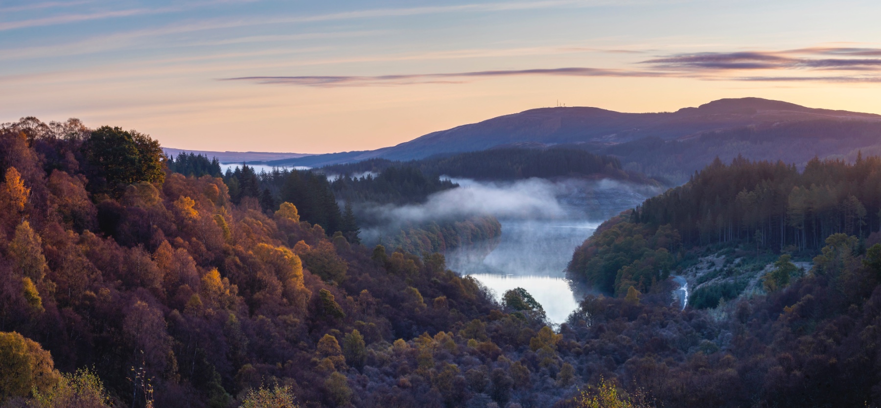 Loch Drunkie at sunrise