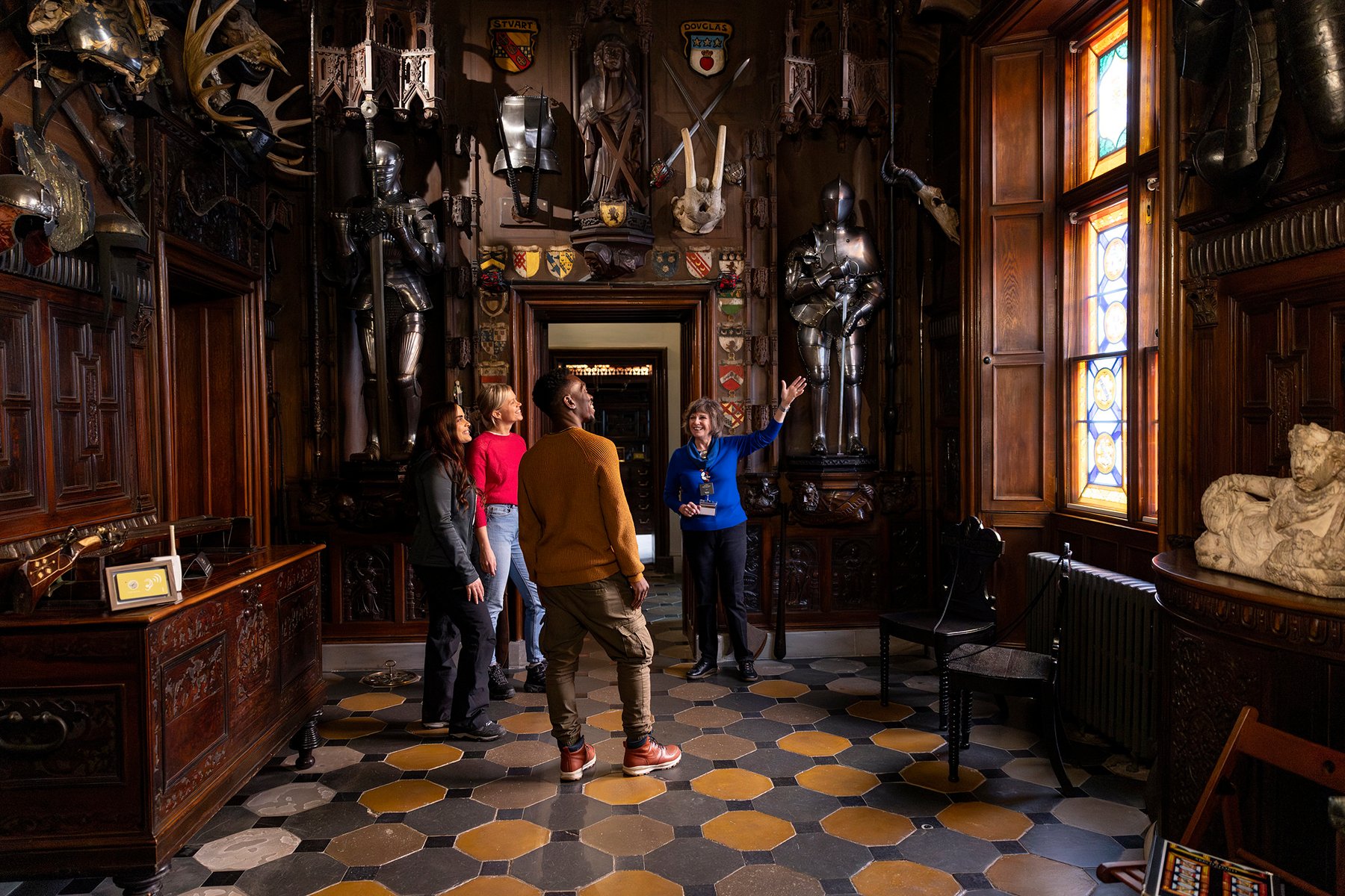 Friends have a guided tour of Abbotsford, the home of Sir Walter Scott
